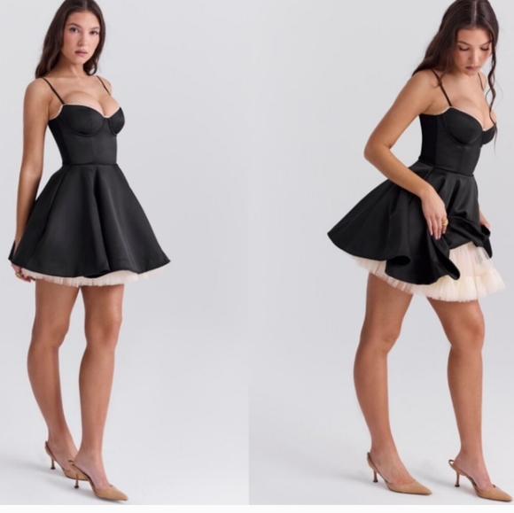 House of CB Dresses & Skirts - Minimoiselle black tulle mini dress